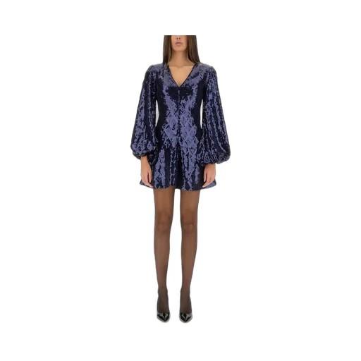 Rotate Sequin Embellished Mini Flowy Dress