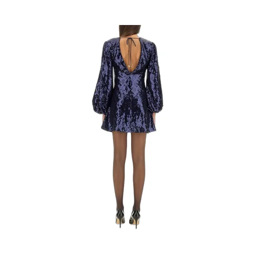 Rotate Sequin Embellished Mini Flowy Dress