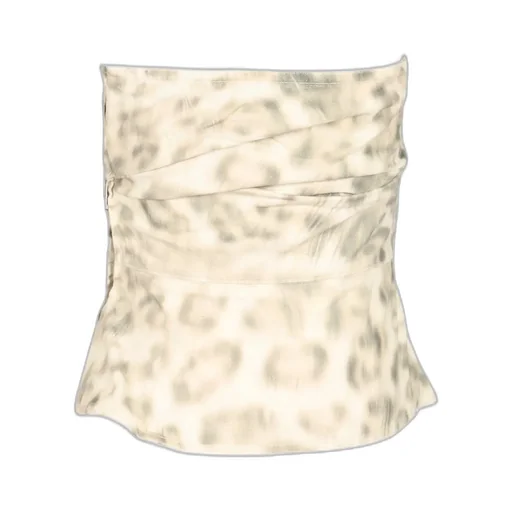 Rotate Printed Denim Top
