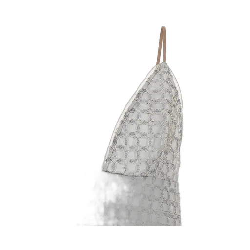 Rotate Beaded A-Line Mini Dress