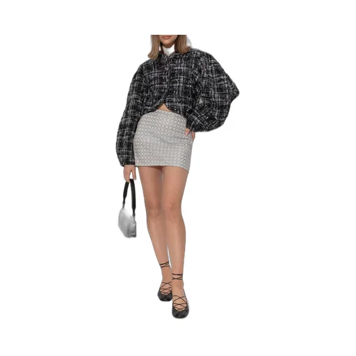 Rotate Skirt With Sparkling Appliques