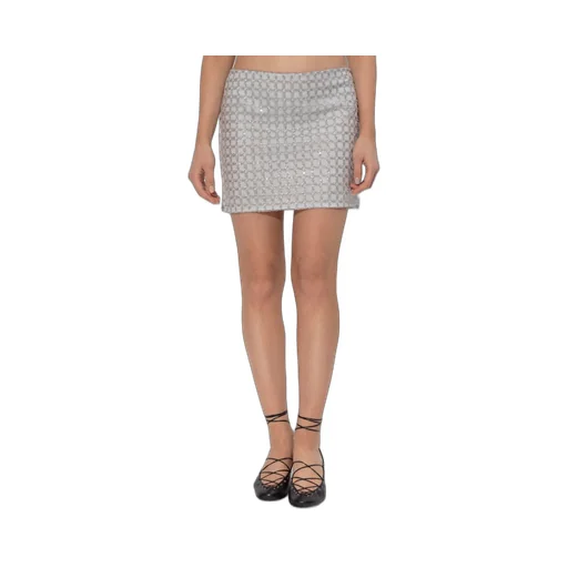 Rotate Skirt With Sparkling Appliques
