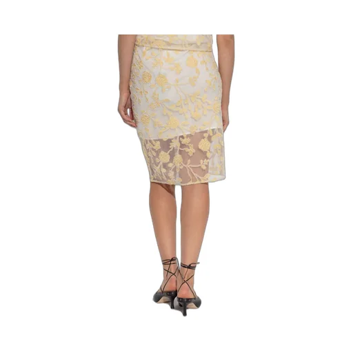 Rotate Skirt With Glittering Appliques