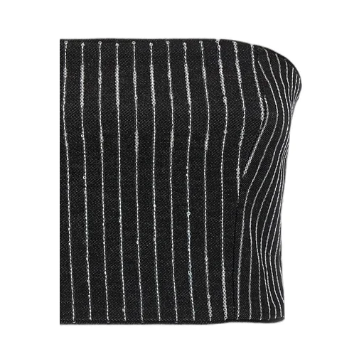 Rotate Sequined Twill Cropped Top