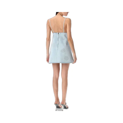 Rotate Denim Studded Mini Dress
