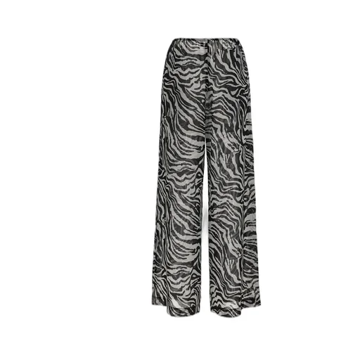 Rotate Light Straight Zebra Print Pants