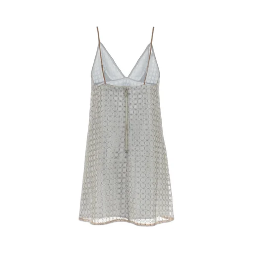 Rotate Beaded A-Line Mini Dress