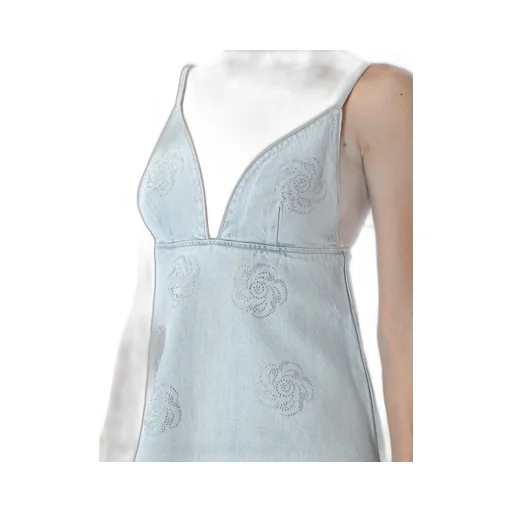 Rotate Denim Studded Mini Dress