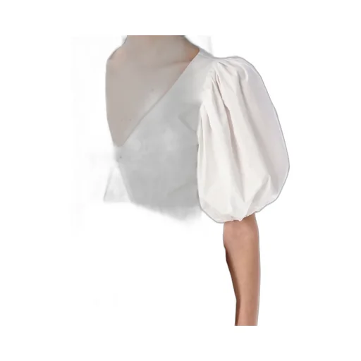 Rotate Puff Sleeve Peplum Top