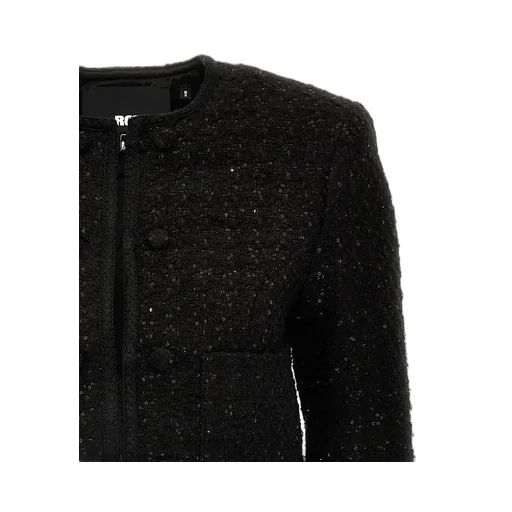 Rotate Sequin-Embellished Cropped Jacket