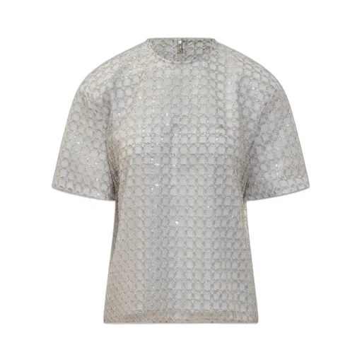 Rotate Beaded Oversized Top