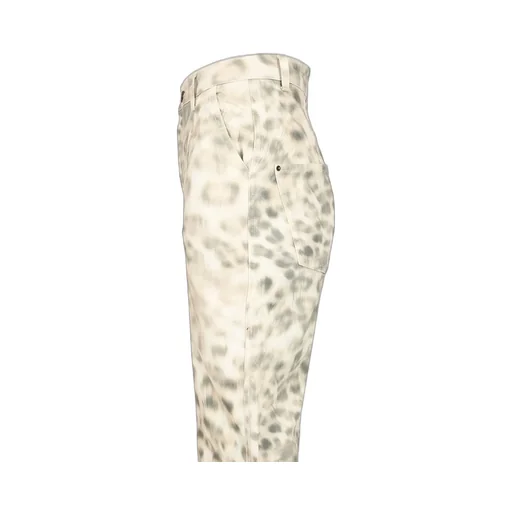 Rotate Printed Denim Cargo Pants