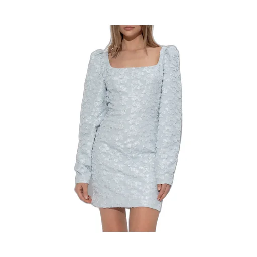 Rotate Long Sleeve Textured Dress