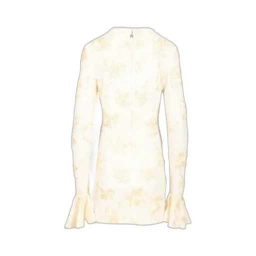 Rotate Flower Mesh Mini Dress