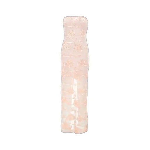 Rotate Flower Mesh Tube Dress