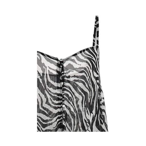 Rotate Light Flowy Zebra Print Maxi Dress