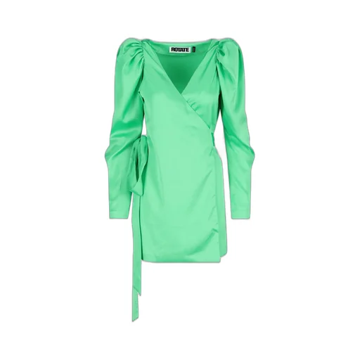 Rotate Bridget V-Neck Wrap Mini Dress