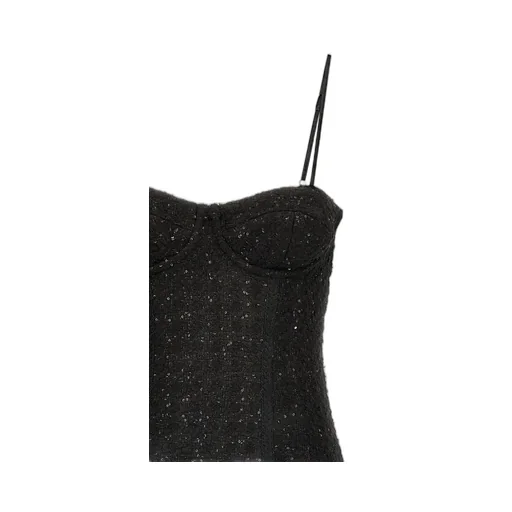 Rotate Sequin-Embellished Spaghetti Strap Mini Dress