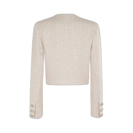 Rotate Sequin-Embellished Cropped Jacket