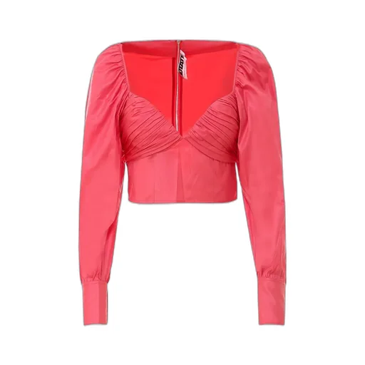 Rotate V-Neck Ruched Blouse