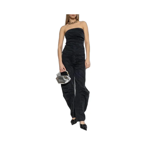 Rotate Strapless Ruched Detail Top