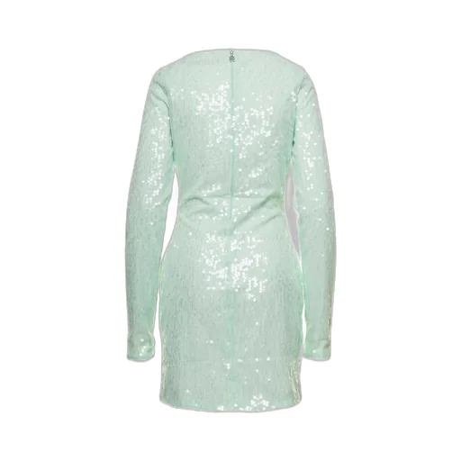 Rotate Sequins Long-Sleeved Mini Dress