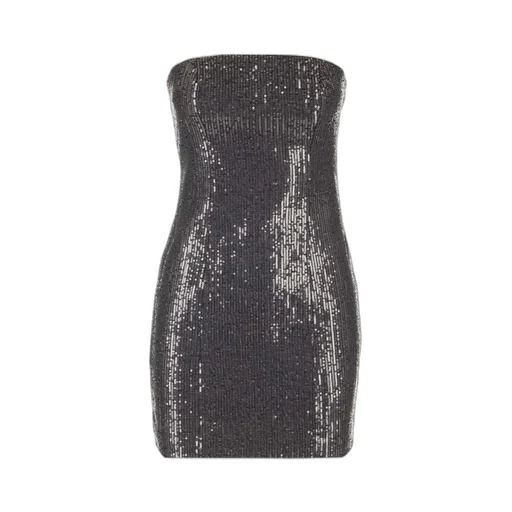 Rotate Twill Sequin Embellished Mini Dress