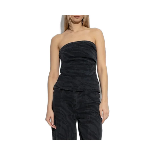 Rotate Strapless Ruched Detail Top