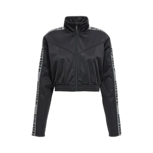 Rotate Logo-Tape Cropped Track Jacket
