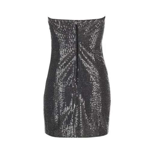 Rotate Twill Sequin Embellished Mini Dress