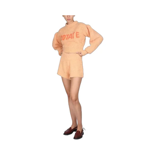 Rotate Adley Logo Intarsia Knit Jumper