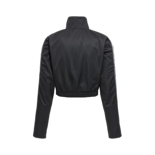 Rotate Logo-Tape Cropped Track Jacket