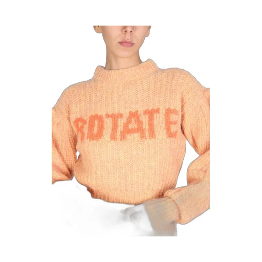 Rotate Adley Logo Intarsia Knit Jumper