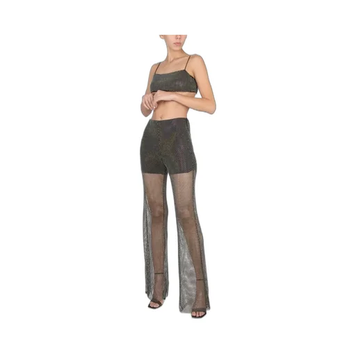 Rotate Mesh Wide-Leg Pant