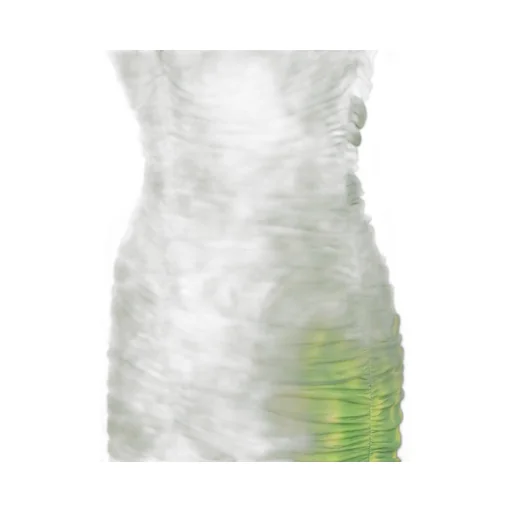 Rotate V-Neck Ruched Mini Dress