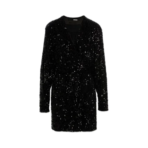 Rotate V-Neck Sequinned Wrap Dress