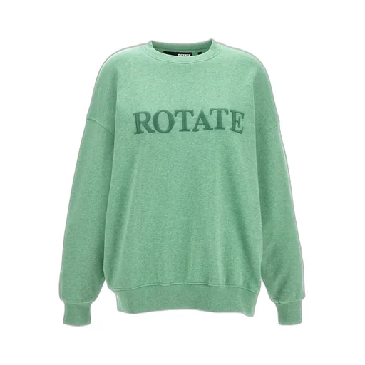 Rotate Logo Embroidered Crewneck Sweatshirt