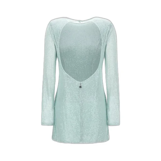 Rotate Open Back Sequinned Mini Dress