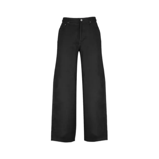 Rotate Logo-Embellished Wide-Leg Jeans