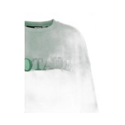 Rotate Logo Embroidered Crewneck Sweatshirt
