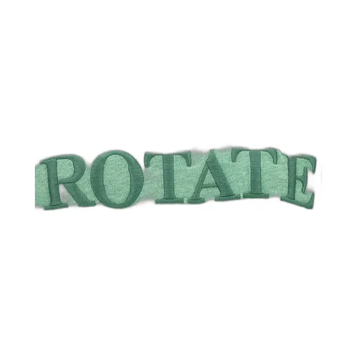 Rotate Logo Embroidered Crewneck Sweatshirt