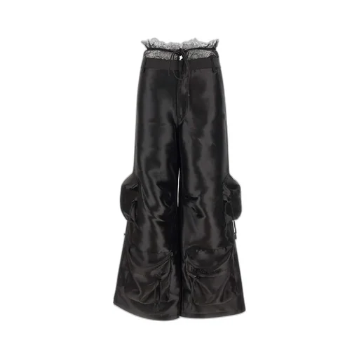Rotate Lace Flared Cargo Pants