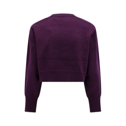 Rotate Rhinestone-Logo Cropped Sweatshirt
