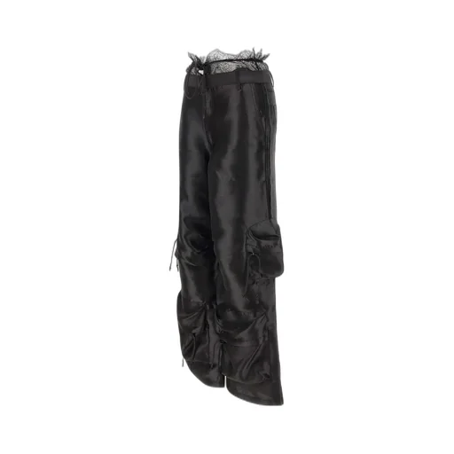 Rotate Lace Flared Cargo Pants