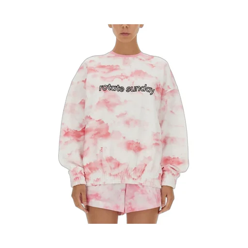 Rotate Logo Embroidered Crewneck Sweatshirt