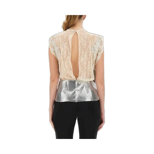 Rabanne Lace Sequin-Embellished Sleeveless Top