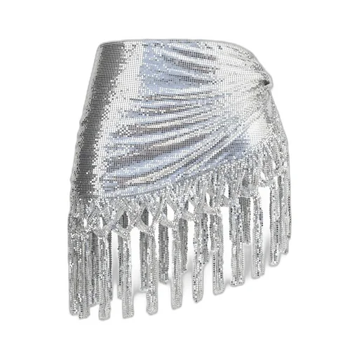 Rabanne Chainmail Embellished Fringed Belt