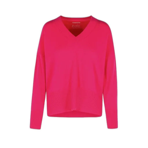 Purotatto V-Neck Ribbed Knitwear