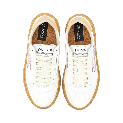 Puraai Slogan Printed Lace-Up Sneakers