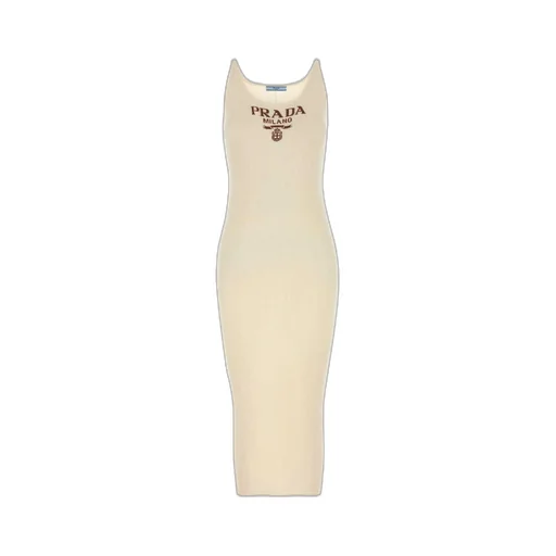 Prada Sleeveless Ribbed Dress